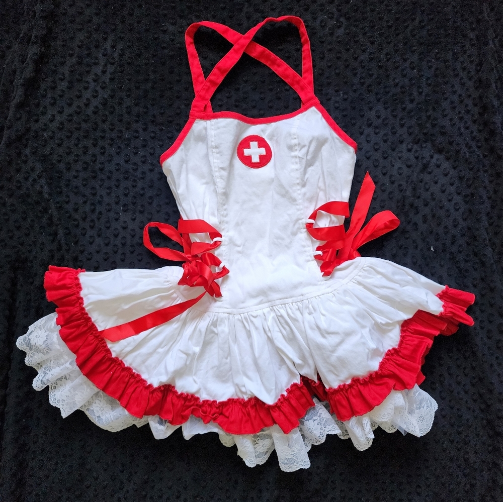 Vintage Lip Service Sexy Nurse Halloween Costume